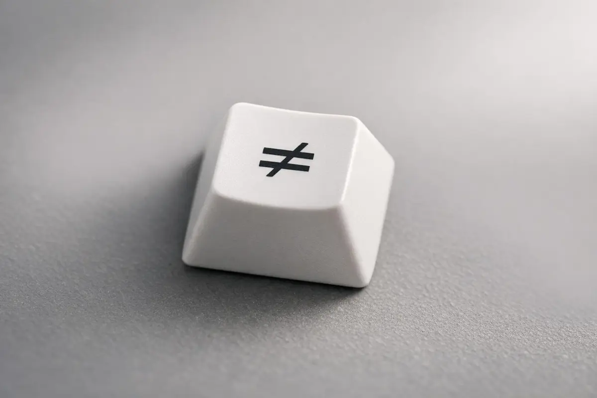 Égal barré ≠ : raccourcis clavier, codes et astuces SEO